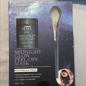 Vivo Midnight Glow-Star Peel-Off Mask with Brush